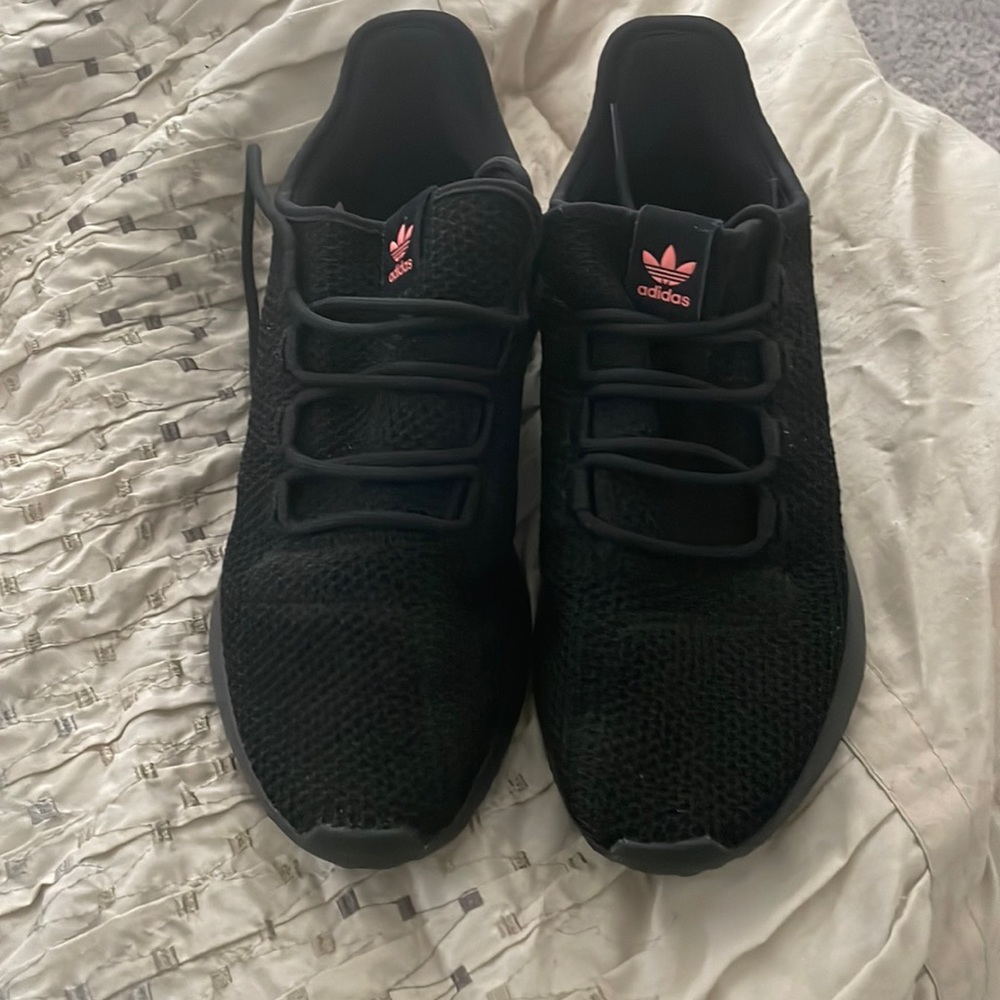 Adidas black mesh shoes